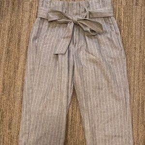 Paperbag waist dress pants